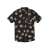 Volcom Lazy Dazey Short Sleeve Shirt In Black