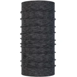 Buff Merino Midweight Neck Warmer In Multi Stripes Graphite