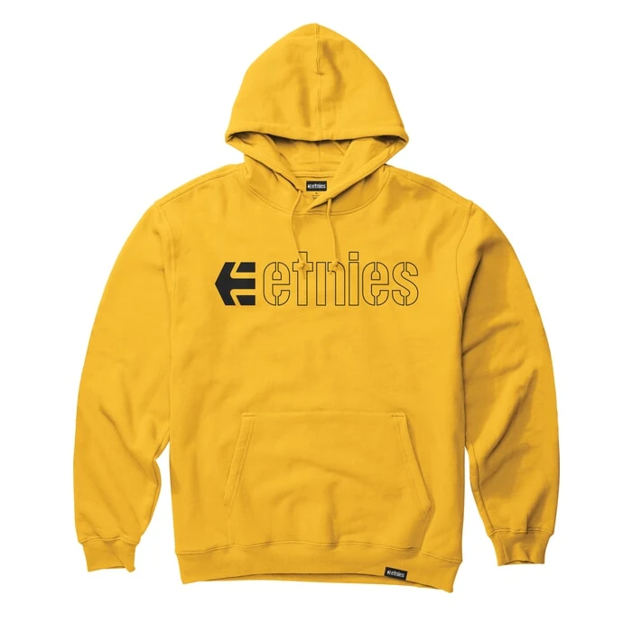 Etnies Ecorp Pullover Hoody In Yellow 1 Etnies Ecorp Pullover Hoody In Yellow
