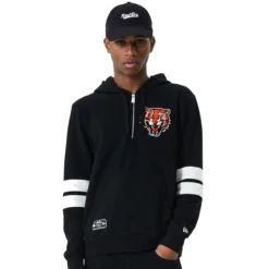 New Era Detroit Tigers MLB Cooperstown Pullover Hoody In Black
