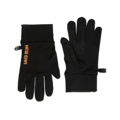 New Era Electronic Touch Gloves In Black/Orange