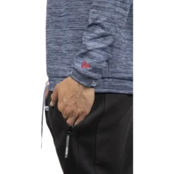 New Era New England Patriots NFL Engineered Half Zip Pullover Hoody In Oceanside Blue -STANCE Shop new era nfl engineered half zip new england patriots zipped hoody oceanside blue 12033395 osb b5 dufinpf79lvydvyv