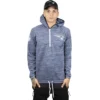 New Era New England Patriots NFL Engineered Half Zip Pullover Hoody In Oceanside Blue