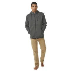 Rip Curl Anti Series Departed Full Zip Fleece In Charcoal Marle -STANCE Shop rip curl anti series departed full zip fleece charcoal marle cfedb9 3481 b3 2j3sbczvlbpeaykc