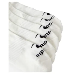 Rip Curl Brand Ankle Sock 5-Pk Crew Socks In White -STANCE Shop rip curl brand ankle sock 5 pk crew socks white 006mso 1000 b2 o8e095rdf35u8fl9