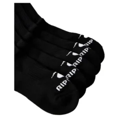 Rip Curl Brand Crew Sock 5-Pk Crew Socks In Black -STANCE Shop rip curl brand crew sock 5 pk crew socks black 007mso 90 b2 twhqijlcbuupyhnp