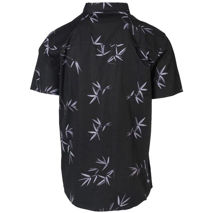 Rip Curl Busy Surf Day Short Sleeve Shirt In Black 2 Rip Curl Busy Surf Day Short Sleeve Shirt In Black - Image 2