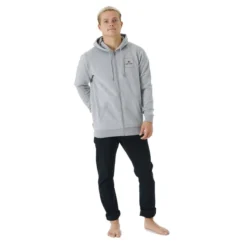 Rip Curl Corp Icon Zipped Hoody In Grey Marle -STANCE Shop rip curl corp icon zipped hoody grey marle 01kmfl 85 b3 w9wnpcpq7vbqydep