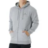Rip Curl Corp Icon Zipped Hoody In Grey Marle