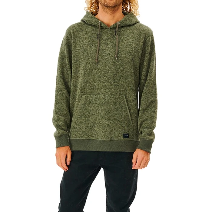 Rip Curl Crescent Pullover Hoody In Dark Olive 4 Rip Curl Crescent Pullover Hoody In Dark Olive - Image 4