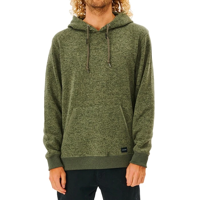 Rip Curl Crescent Pullover Hoody In Dark Olive 1 Rip Curl Crescent Pullover Hoody In Dark Olive