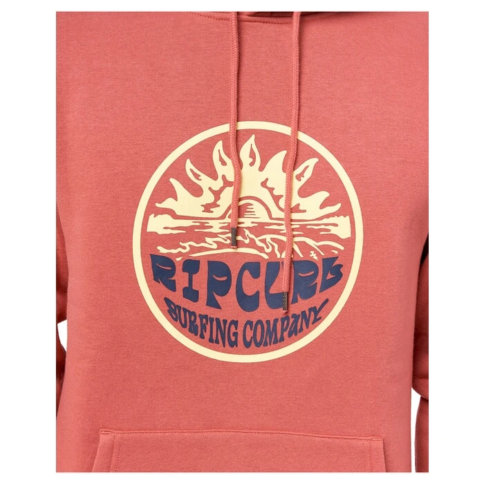 Rip Curl Down The Line Pullover Fleece In Dusty Mushroom 5 Rip Curl Down The Line Pullover Fleece In Dusty Mushroom - Image 5