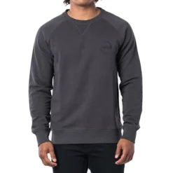 Rip Curl Eco Craft Sweatshirt In Washed Black