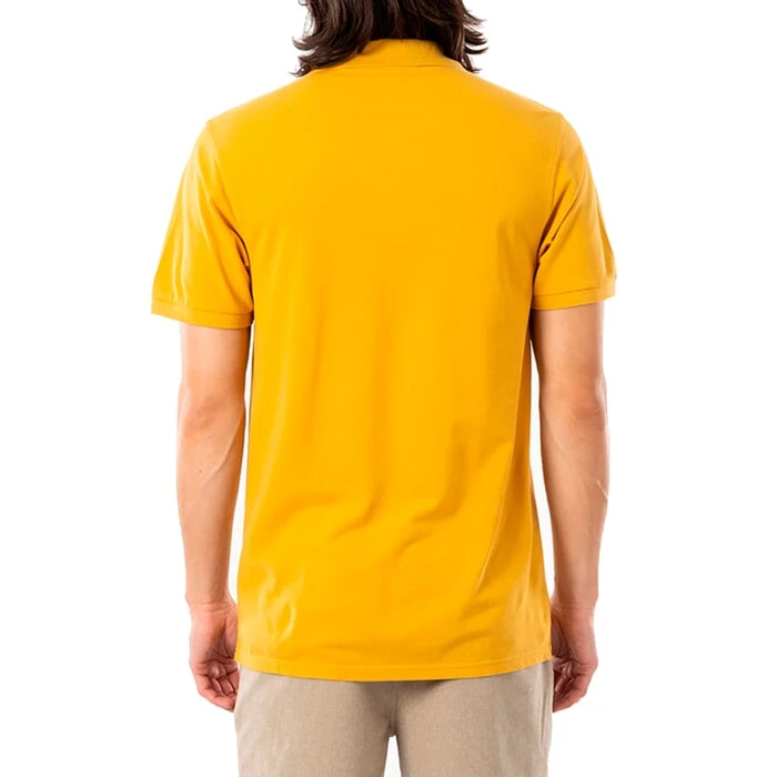 Rip Curl Faded Short Sleeve Polo Shirt In Mustard 2 Rip Curl Faded Short Sleeve Polo Shirt In Mustard - Image 2
