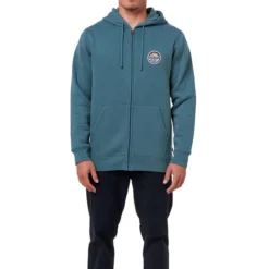 Rip Curl Horizion Zipped Hoody In Muted Green -STANCE Shop rip curl horizion zipped hoody muted green 00tmfl 8088 b3 qsly549ekhobm05j