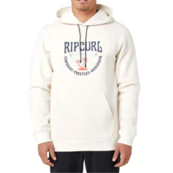Rip Curl Les Esta Pullover Hoody In Bone