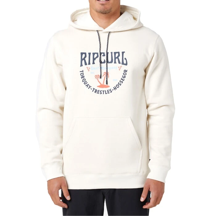 Rip Curl Les Esta Pullover Hoody In Bone 1 Rip Curl Les Esta Pullover Hoody In Bone