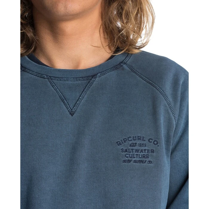 Rip Curl Organic Sweatshirt In Dark Blue 1 Rip Curl Organic Sweatshirt In Dark Blue