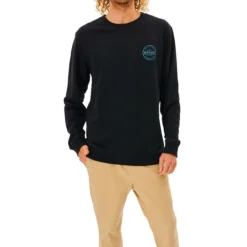 Rip Curl Re Entry Crew Sweatshirt In Black -STANCE Shop rip curl re entry crew sweatshirt black 00hmfl 90 b3 sg2dxhw5bp30bbym