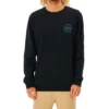 Rip Curl Re Entry Crew Sweatshirt In Black