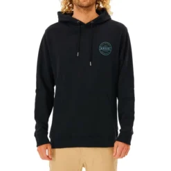 Rip Curl Re Entry Pullover Hoody In Black