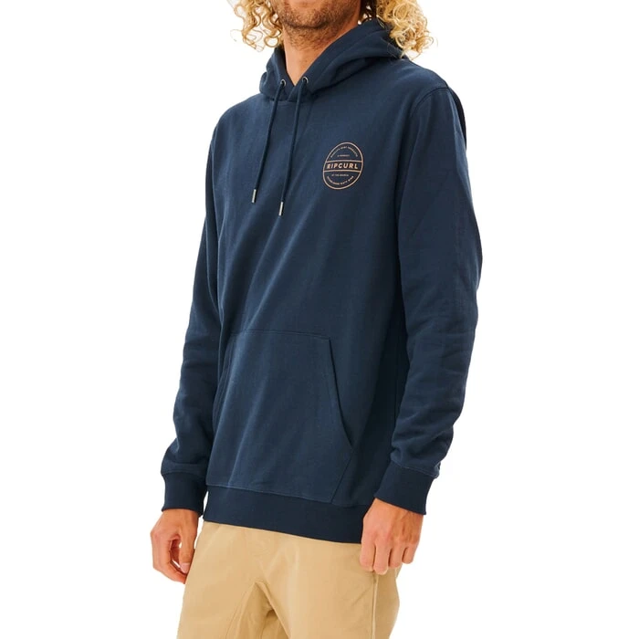 Rip Curl Re Entry Pullover Hoody In Dark Navy 2 Rip Curl Re Entry Pullover Hoody In Dark Navy - Image 2