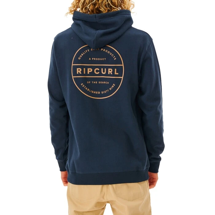 Rip Curl Re Entry Pullover Hoody In Dark Navy 3 Rip Curl Re Entry Pullover Hoody In Dark Navy - Image 3