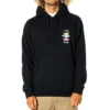 Rip Curl Search Icon Hood Pullover Hoody In Black