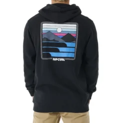 Rip Curl Surf Revival Pullover Hoody In Black -STANCE Shop rip curl surf revival pullover hoody black 022mfl 90 b2 24eqacfwnb6h9kat