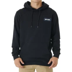 Rip Curl Surf Revival Pullover Hoody In Black