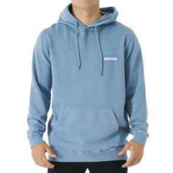 Rip Curl Surf Revival Pullover Hoody In Dusty Blue