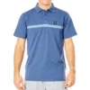 Rip Curl Vaporcool Varial Short Sleeve Polo Shirt In Navy Marle