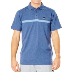Rip Curl Vaporcool Varial Short Sleeve Polo Shirt In Navy Marle