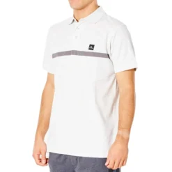 Rip Curl Vaporcool Varial Short Sleeve Polo Shirt In Snow Marle -STANCE Shop rip curl vaporcool varial polo shirt snow marle cplar9 9782 b1 1