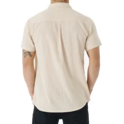 Rip Curl Washed Short Sleeve Shirt In Bone -STANCE Shop rip curl washed short sleeve shirt bone cshhe9 3021 b2 plebospkgrl607hs