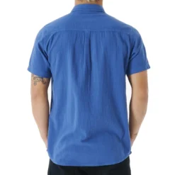 Rip Curl Washed Short Sleeve Shirt In Sparky Blue -STANCE Shop rip curl washed short sleeve shirt sparky blue cshhe9 8152 b2 g04wll1jovi3molv