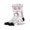 Stance Angry Holidayz Christmas Crew Socks In Off White
