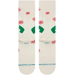 Stance Buddy The Elf Elf Christmas Crew Socks In Off White -STANCE Shop stance buddy the elf christmas casual socks off white a555d22bud ofw b2 vtisjf0qkikrkpwq