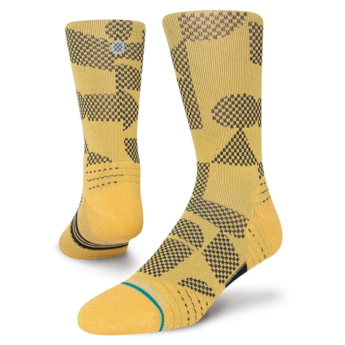 Stance Building Crew Socks In Gold 1 Stance Building Crew Socks In Gold