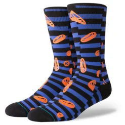 Stance Face Melt Crew Socks In Blue