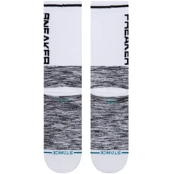 Stance Freaker Sneaker Freaker Crew Socks In White -STANCE Shop stance freaker crew socks white a556a22fre wht b2 qjvygimhiwnnspwv