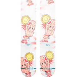 Stance Good Humor Crew Socks In Pink -STANCE Shop stance good humor crew socks pink a555c23goo pnk b2 4f6qnvimszqktfjl