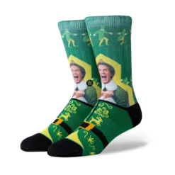 Stance I Know Him (Elf) Elf Crew Socks In Green