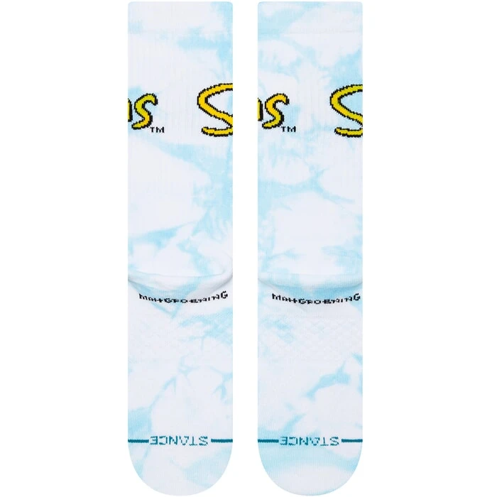 Stance Intro The Simpsons Crew Socks In White 3 Stance Intro The Simpsons Crew Socks In White - Image 3