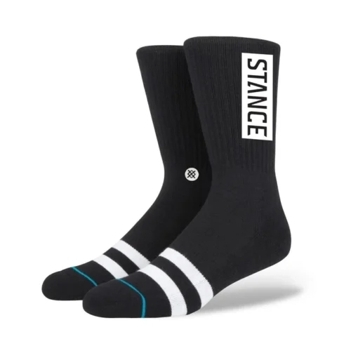 Stance OG Crew Socks In Black 8 Stance OG Crew Socks In Black -STANCE Shop stance og crew socks black m556d17ogg blk b rdsv04sjoutglhxb