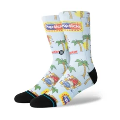 Stance Pops Crew Socks In Light Blue