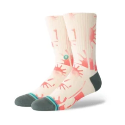 Stance Raydiant Crew Socks In Coral