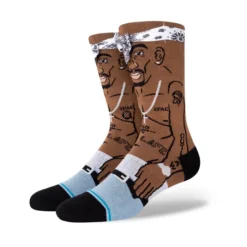 STANCE Shop 11 Stance Tupac Resurrected Tupac Crew Socks In Black