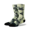 Stance Well Worn Crew Socks In Green Black