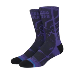 Stance Yibambe Marvel Black Panther Crew Socks In Purple